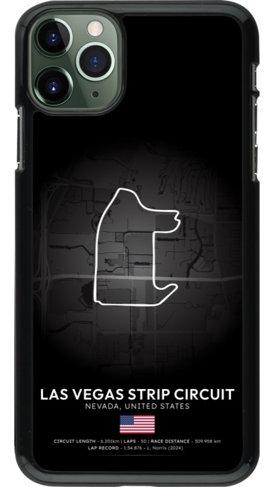 Coque iPhone 11 Pro Max - F1 Track 2025 Las Vegas