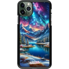iPhone 11 Pro Max Case Hülle - Fantasiebergsee Himmel Sterne