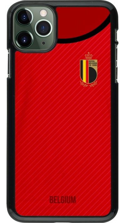 Coque iPhone 11 Pro Max - Maillot de football Belgique 2022 personnalisable