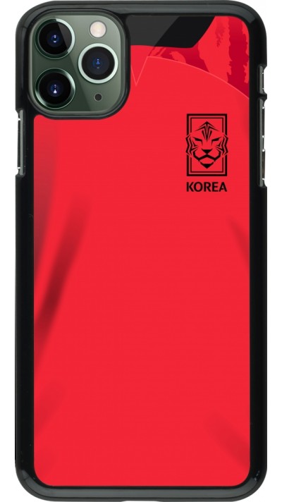 Coque iPhone 11 Pro Max - Maillot de football Corée du Sud 2022 personnalisable