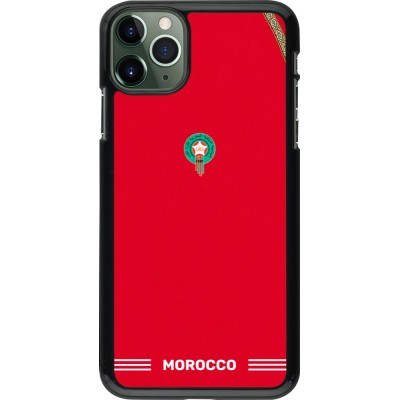 Coque iPhone 11 Pro Max - Maillot de football Maroc 2026 personnalisable