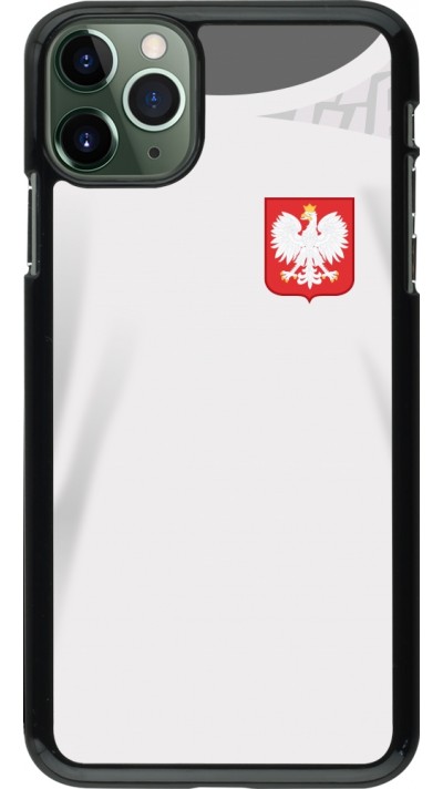 Coque iPhone 11 Pro Max - Maillot de football Pologne 2022 personnalisable