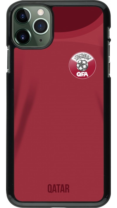 Coque iPhone 11 Pro Max - Maillot de football Qatar 2022 personnalisable