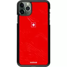 iPhone 11 Pro Max Case Hülle - Schweiz 2026 personalisierbares Fussballtrikot