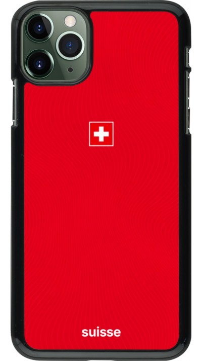 iPhone 11 Pro Max Case Hülle - Schweiz 2026 personalisierbares Fussballtrikot