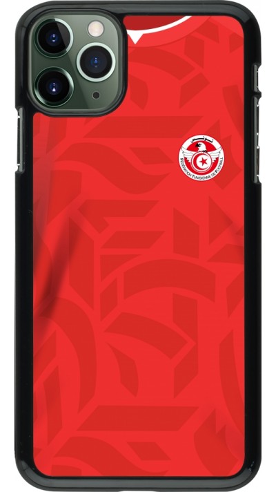 Coque iPhone 11 Pro Max - Maillot de football Tunisie 2022 personnalisable