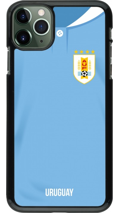 iPhone 11 Pro Max Case Hülle - Uruguay 2022 personalisierbares Fussballtrikot