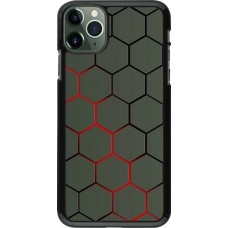 Coque iPhone 11 Pro Max - Geometric Line red