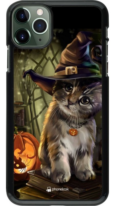 Coque iPhone 11 Pro Max - Halloween 21 Witch cat