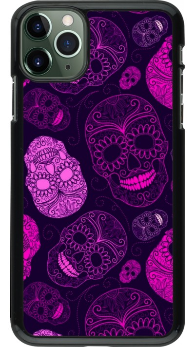 iPhone 11 Pro Max Case Hülle - Halloween 2023 pink skulls