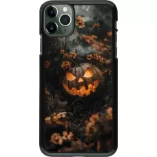 iPhone 11 Pro Max Case Hülle - Halloween 2025 Pumpkin with flowers