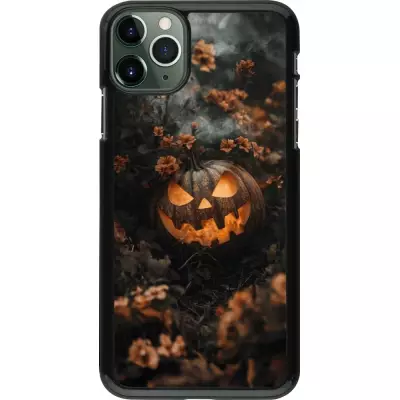 iPhone 11 Pro Max Case Hülle - Halloween 2025 Pumpkin with flowers
