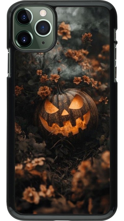 iPhone 11 Pro Max Case Hülle - Halloween 2025 Pumpkin with flowers