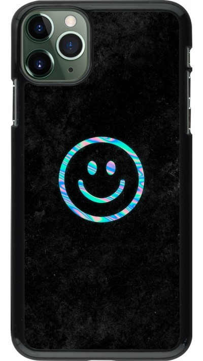 iPhone 11 Pro Max Case Hülle - Happy smiley irisirt