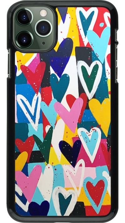 Coque iPhone 11 Pro Max - Joyful Hearts