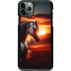 iPhone 11 Pro Max Case Hülle - Majestätischer Sonnenuntergang Pferd