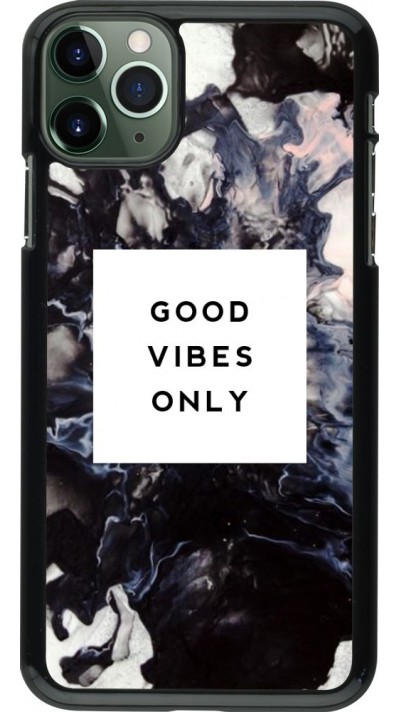 Coque iPhone 11 Pro Max - Marble Good Vibes Only
