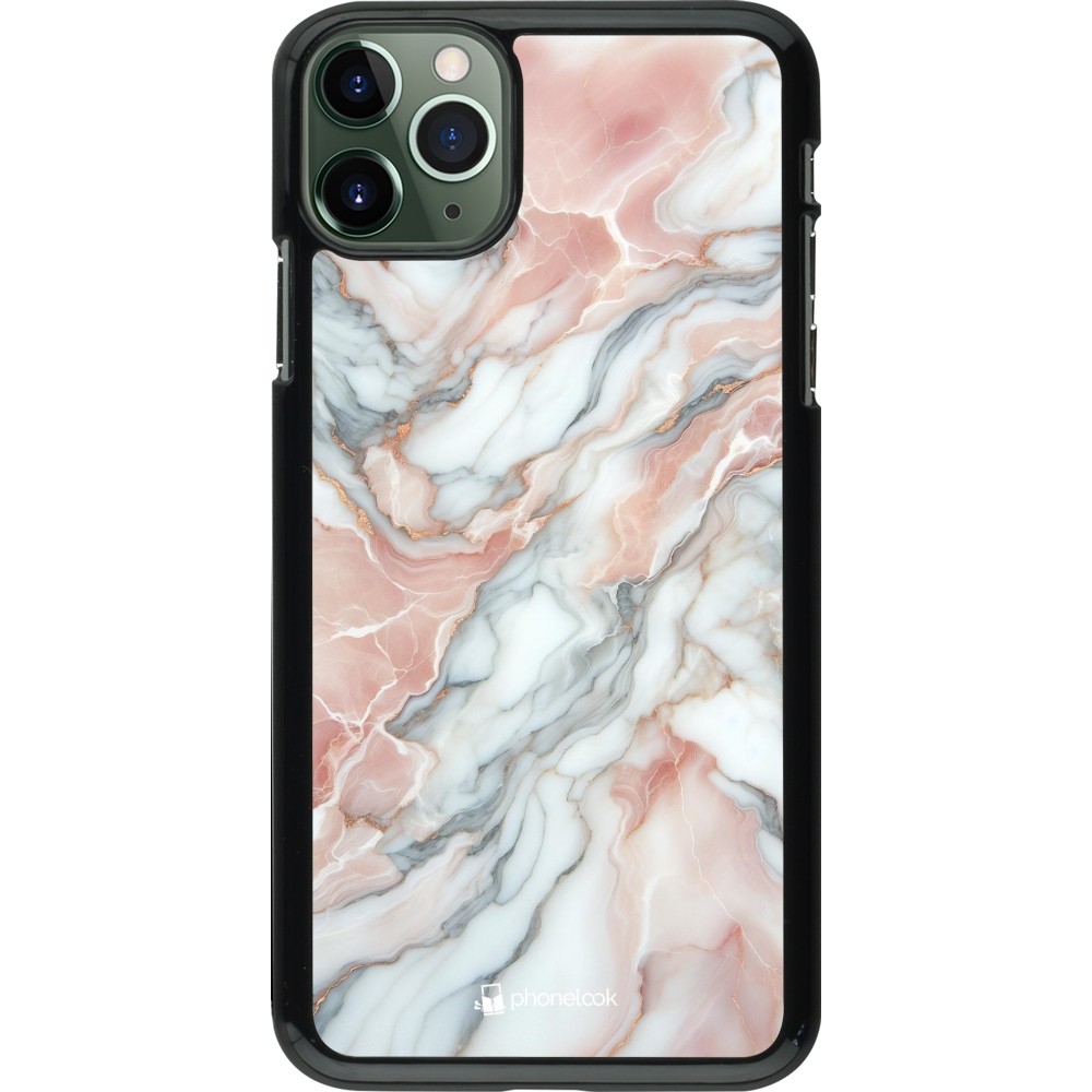 iPhone 11 Pro Max Case Hülle - Rosa Leuchtender Marmor