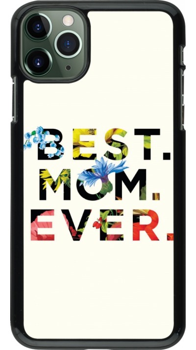 Coque iPhone 11 Pro Max - Mom 2023 best Mom ever flowers