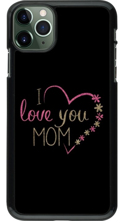iPhone 11 Pro Max Case Hülle - Mom 2024 I love you Mom Hertz