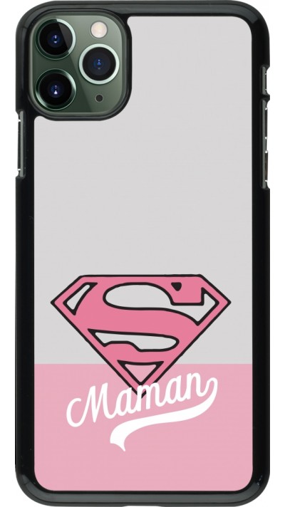 iPhone 11 Pro Max Case Hülle - Mom 2024 Super hero maman