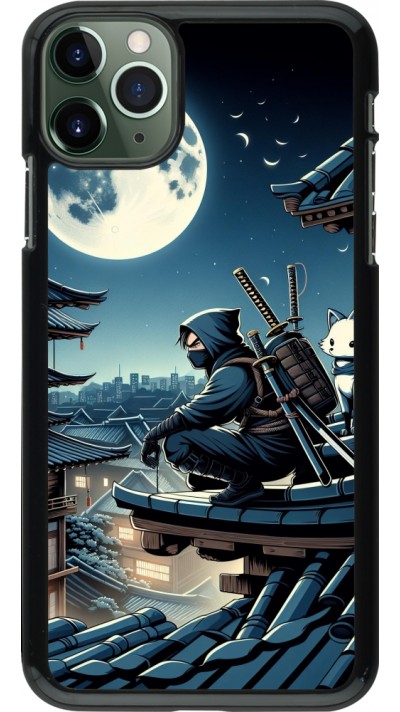 iPhone 11 Pro Max Case Hülle - Ninja unter dem Mond