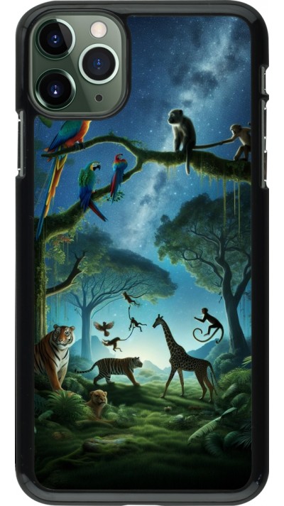 Coque iPhone 11 Pro Max - Paradis des animaux exotiques