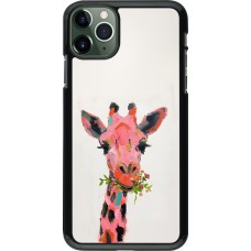Coque iPhone 11 Pro Max - Pink Girafe Paint