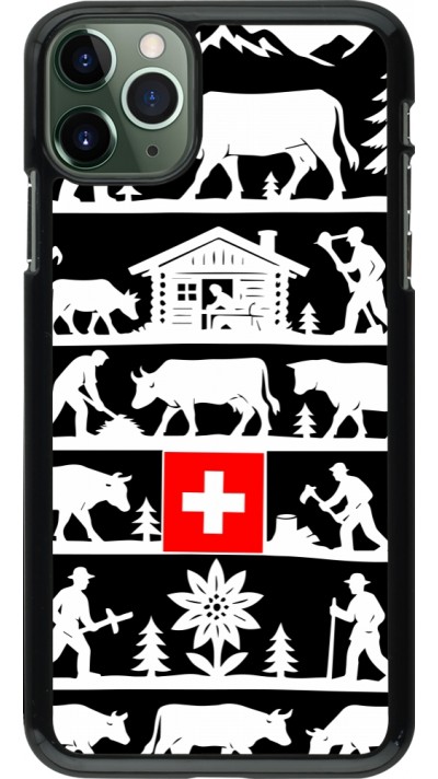 Coque iPhone 11 Pro Max - Poya Suisse 1 noir