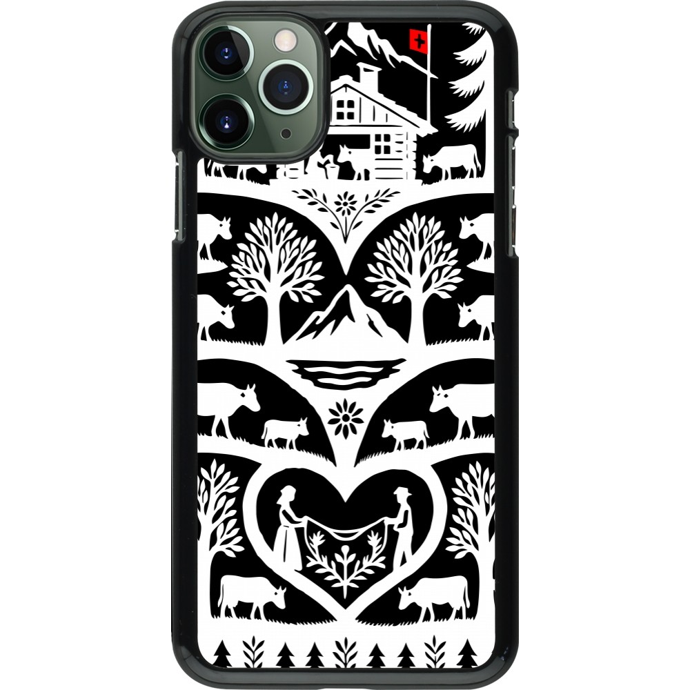 Coque iPhone 11 Pro Max - Poya Suisse 2 noir