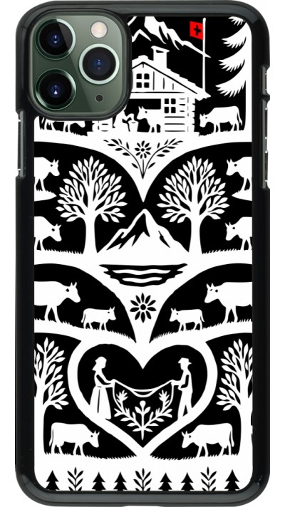 Coque iPhone 11 Pro Max - Poya Suisse 2 noir