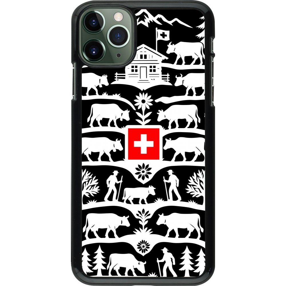 Coque iPhone 11 Pro Max - Poya Suisse 3 noir