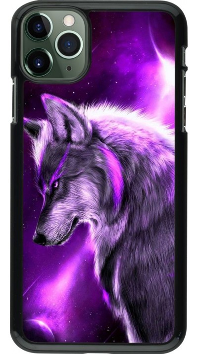 Coque iPhone 11 Pro Max - Purple Sky Wolf