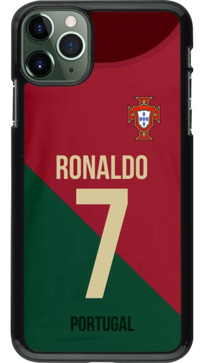 Coque iPhone 11 Pro Max - Football shirt Ronaldo Portugal