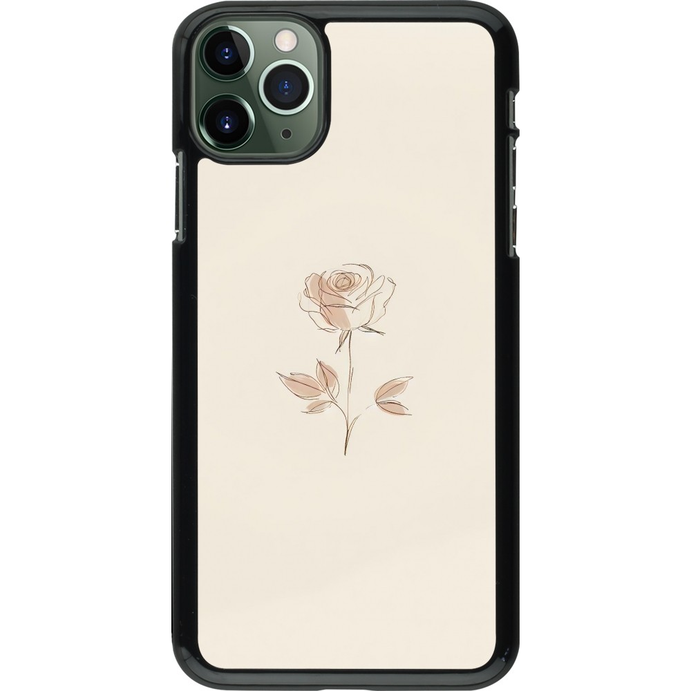 iPhone 11 Pro Max Case Hülle - Rosa Sand Minimalistisch