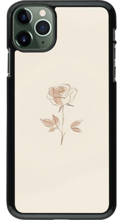 iPhone 11 Pro Max Case Hülle - Rosa Sand Minimalistisch
