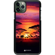 iPhone 11 Pro Max Case Hülle - Safari Sonnenuntergang Wildtiere