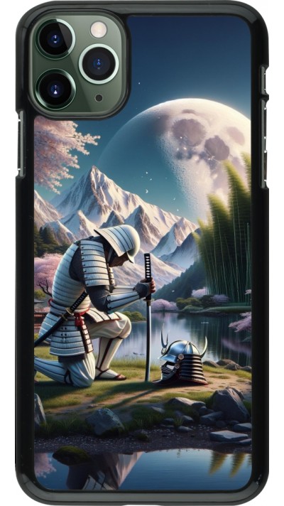 Coque iPhone 11 Pro Max - Samurai Katana Lune
