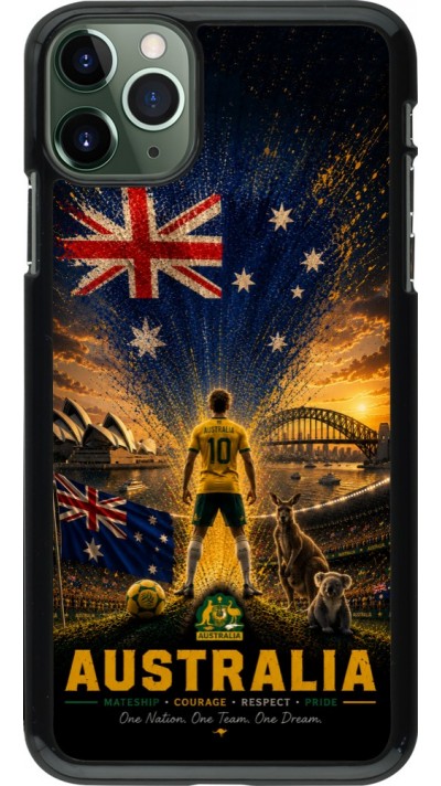 iPhone 11 Pro Max Case Hülle - Fussball Australien splash 2026