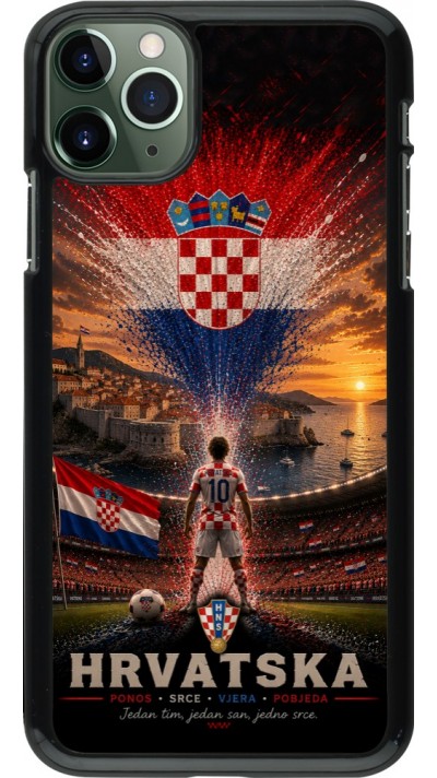iPhone 11 Pro Max Case Hülle - Fussball Kroatien splash 2026