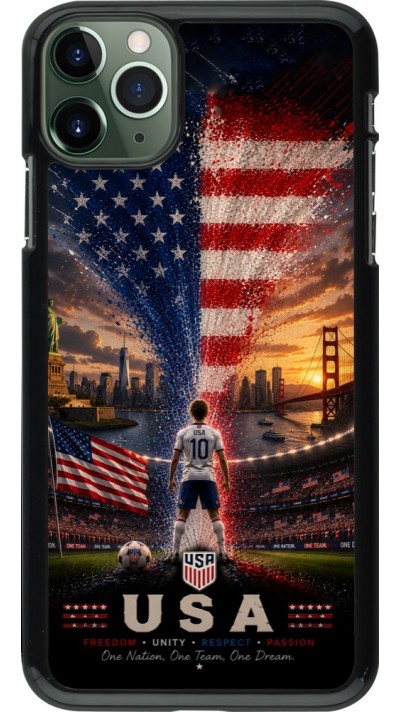 iPhone 11 Pro Max Case Hülle - Fussball Vereinigten Staaten splash 2026