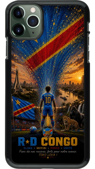iPhone 11 Pro Max Case Hülle - Fussball Demokratische Republik Kongo splash 2026