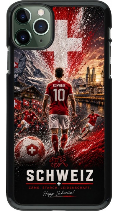 iPhone 11 Pro Max Case Hülle - Fussball Schweiz splash 2026
