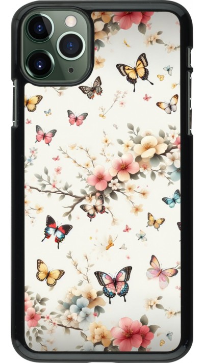 Coque iPhone 11 Pro Max - Spring 25 Papillons Légers