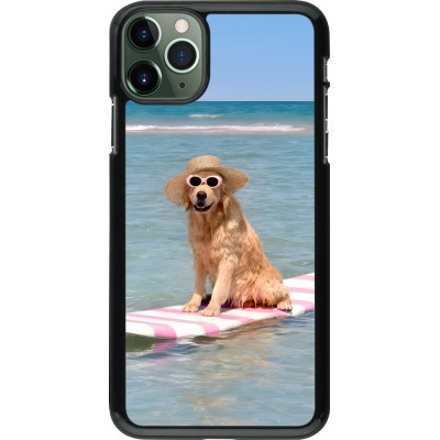 iPhone 11 Pro Max Case Hülle - Summer Dog on Paddle
