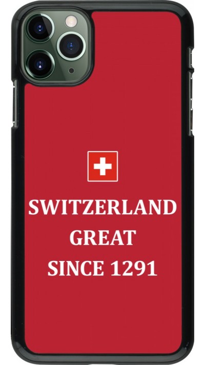 iPhone 11 Pro Max Case Hülle - Switzerland Great Since 1291