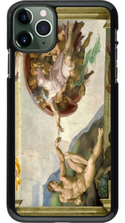 Coque iPhone 11 Pro Max - Tableau art - La Création d’Adam - Michel-Ange