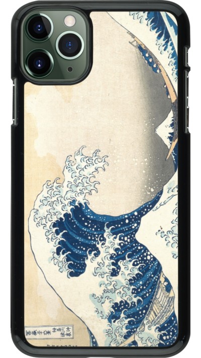 Coque iPhone 11 Pro Max - Tableau art - La Grande Vague de Kanagawa - Hokusai