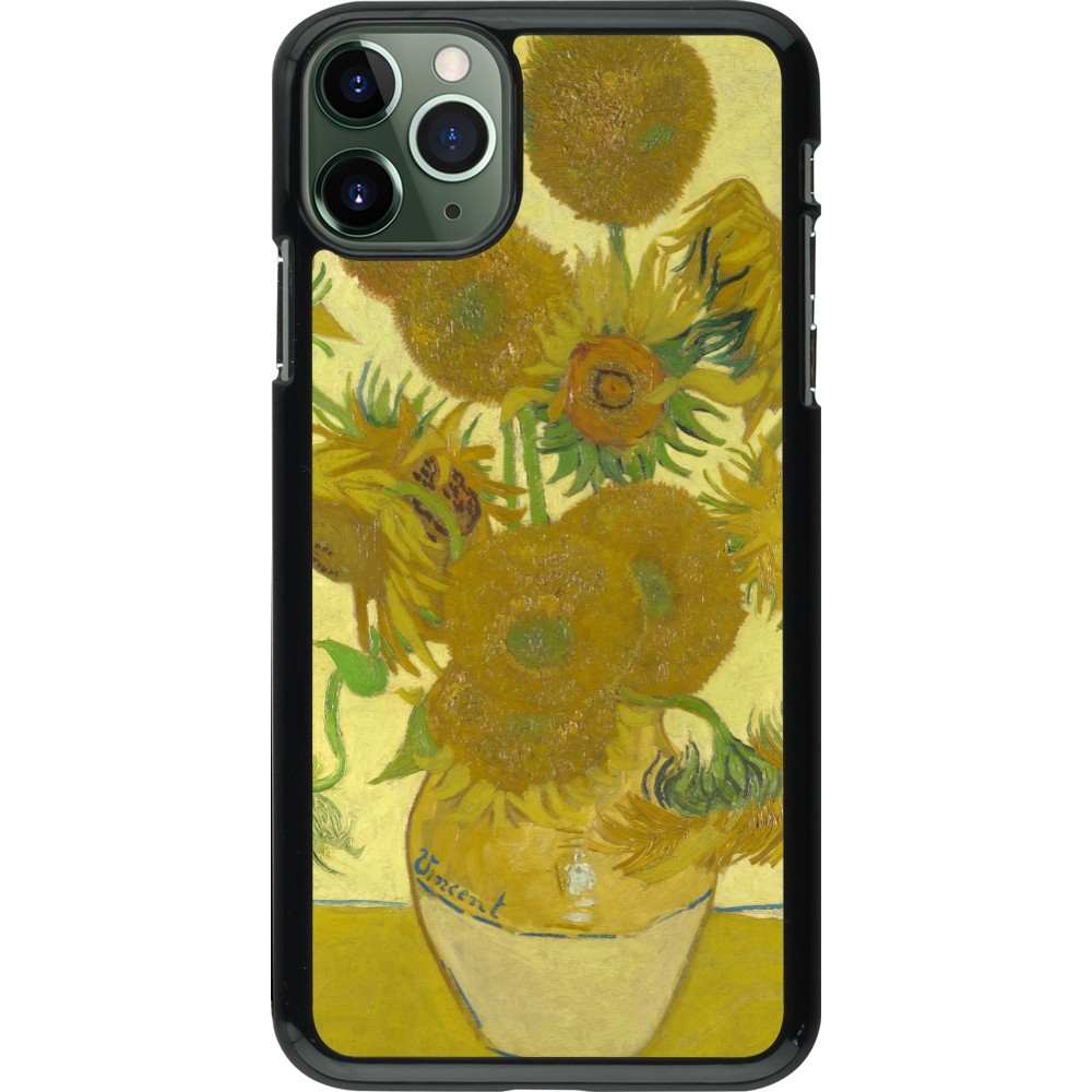 iPhone 11 Pro Max Case Hülle - Kunstbild - Sonnenblumen  - Van Gogh