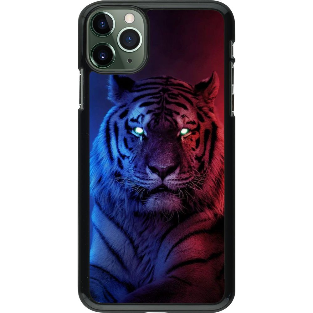 Hülle iPhone 11 Pro Max - Tiger Blue Red